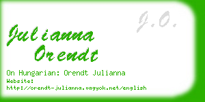 julianna orendt business card